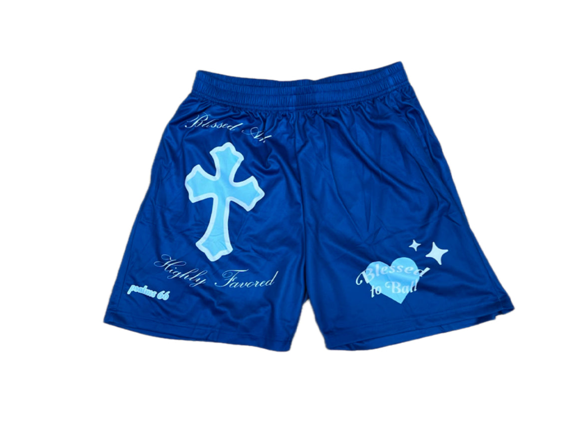 Blue Blessed Shorts